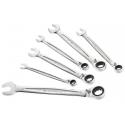 467B.JE6PB - Set of 6 ratchet ring wrenches, 8 - 17 mm