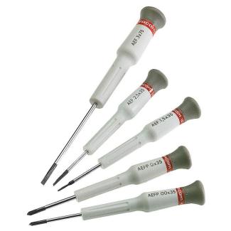 MT.JE5PB - Zestaw 5 wkrętaków Micro-Tech® do śrub z rowkiem i Phillips®, 1,5 - 3 mm, PH0 i PH00