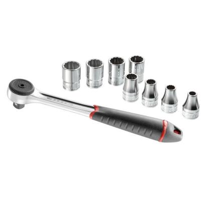 S.4JE9PB - Zestaw nasadek 1/2" z grzechotką, 12-kątnych, 8 - 19 mm