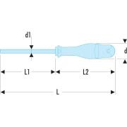 AND2X125SLS - Wkrętak Protwist® do śrub Pozidriv®, PZ2 SLS
