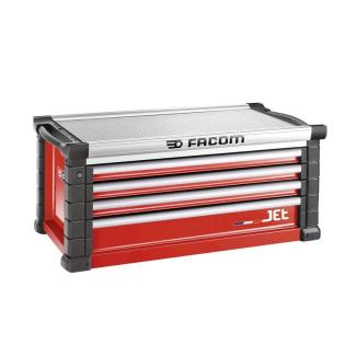 JET.C4M5A - Skrzynka JET, 4 szuflady, 5 modułów na szufladę, czerwona