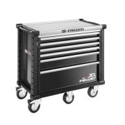 JET.6NM5APOWER - Wózek JET POWER, 6 szuflad, 5 modułów na szufladę, czarny