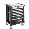 JET.7NM3A - 7 drawer roller cabinets - 3 modules per drawer, black