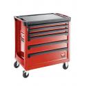 ROLL.6M4A - Roller cabinet - 6 drawers - 4 modules per drawer, red