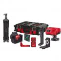 M12 3PLKIT-401P - Laser 3-płaszczyznowy 360°, detektor, statyw, 12 V, w skrzyni PACKOUT, 4.0 Ah + ładowarka, 4933478960