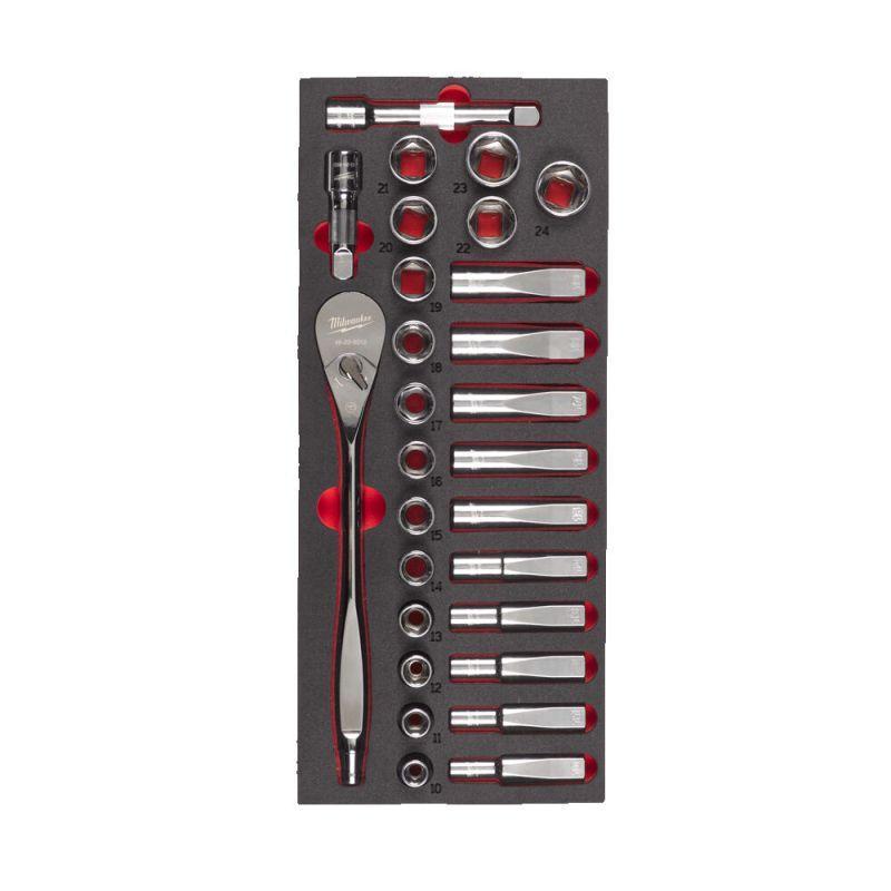 4932479826 - Moduł nasadek i akcesoriów 1/2", 10 - 24 mm (28 szt.), wkładka piankowa