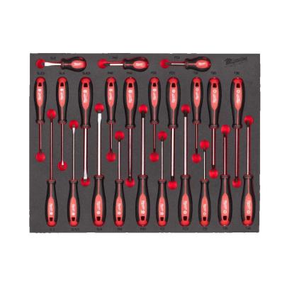 4932479830 - Moduł wkrętaków do śrub z rowkiem, Phillips, Pozidriv i Torx, 2,5 - 8 mm, PH0 - PH3, PZ0 - PZ3, T10 - T40 (23 szt.)