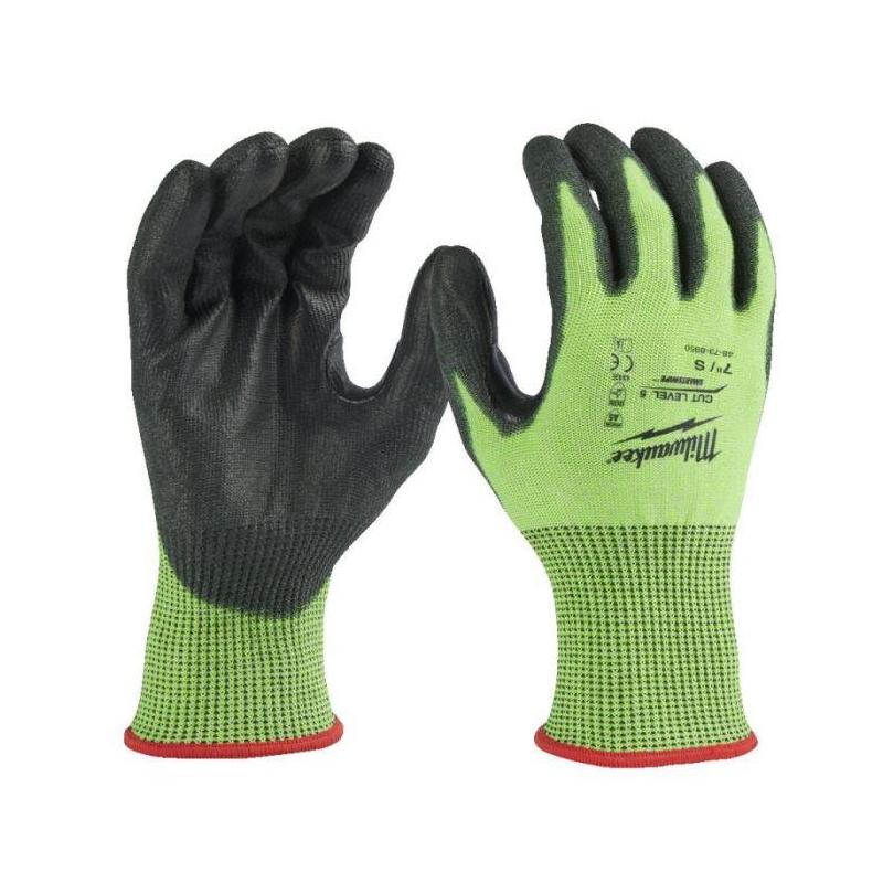 4932479931 - Rękawice odporne na przecięcia, odblaskowe, poziom ochrony 5/E, rozmiar S/7