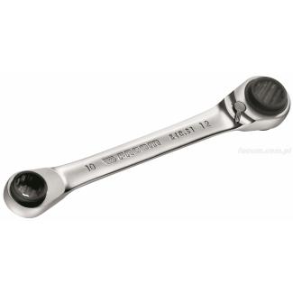 64C.S2 - Klucz oczkowy grzechotkowy wielorozmiarowy, 16x17 x 18x19 