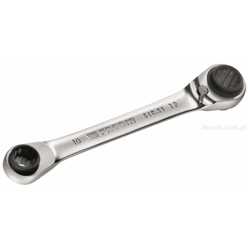 64C.S2 - Klucz oczkowy grzechotkowy wielorozmiarowy, 16x17 x 18x19 