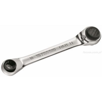 64C.S2 - Klucz oczkowy grzechotkowy wielorozmiarowy, 16x17 x 18x19 