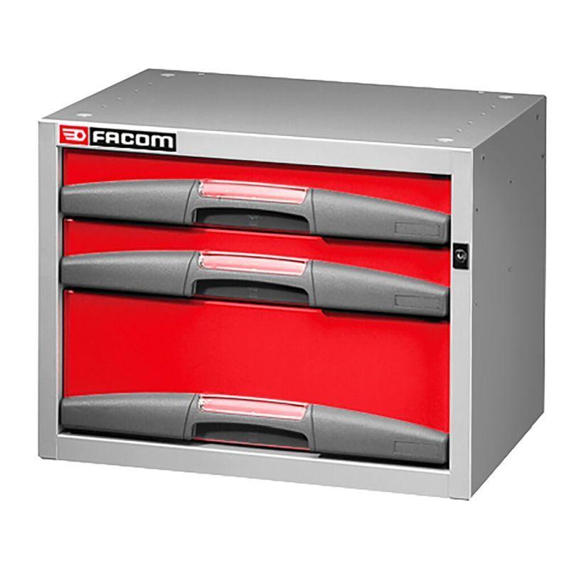 F50000042 - Szafka niska MATRIX, 3 szuflady zamontowane na stałe, mała