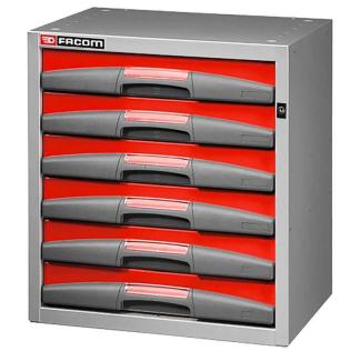 F50000065 - Szafka wysoka MATRIX, 6 szuflad zamontowanych na stałe, mała