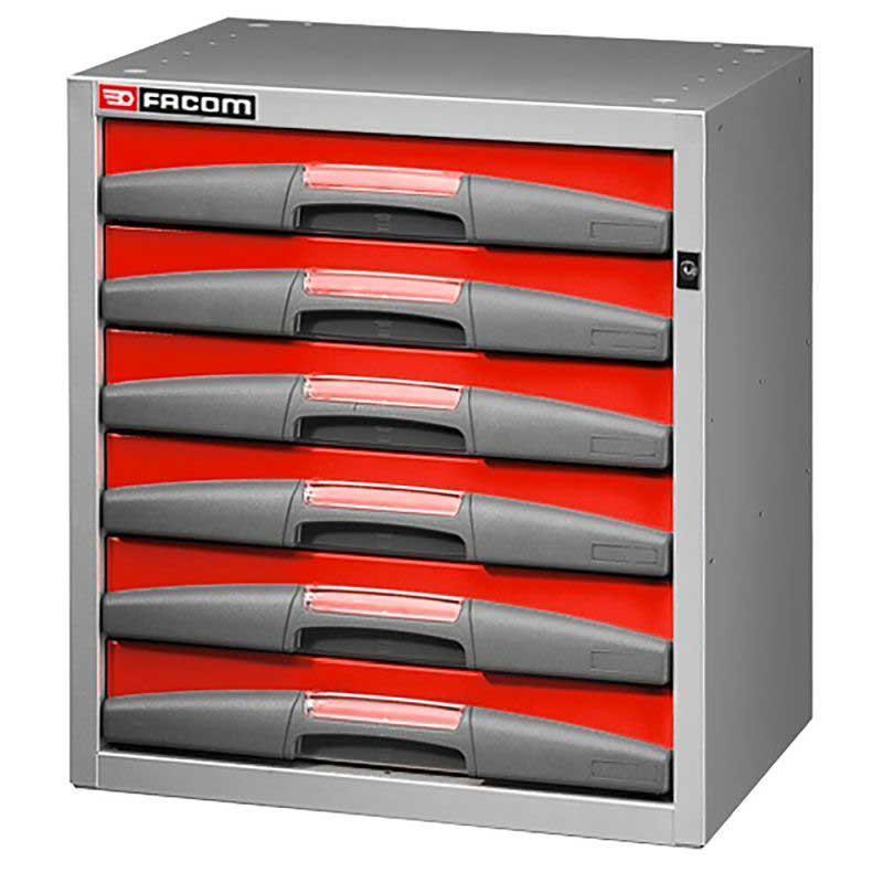 F50000065 - Szafka wysoka MATRIX, 6 szuflad zamontowanych na stałe, mała