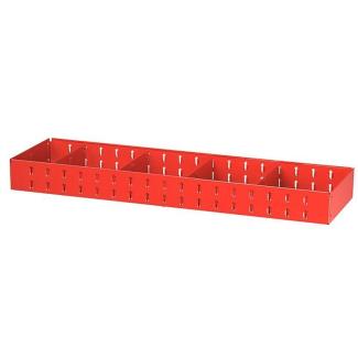 F50030026 - Półka wąska MATRIX, 4 przegrody, średnia, 930 x 275 x 90 mm