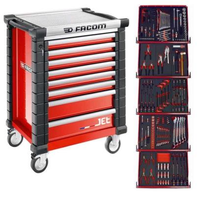 JETCMM175BNL - Wózek warsztatowy z wyposażeniem, 15 modułów piankowych, czerwony