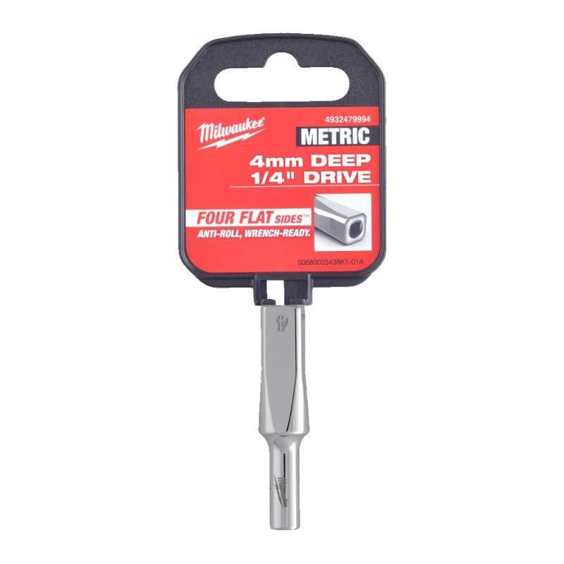 4932479994 - Nasadka 1/4" 6-kątna, długa, metryczna, 4 mm