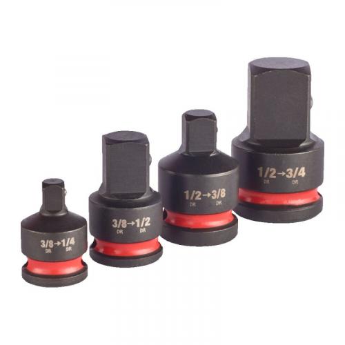 4932480356 - Zestaw adapterów udarowych Hex, 1/2" - 3/4", 1/2" - 3/8", 3/8" - 1/2", 3/8" - 1/4" (4 szt.)