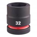 4932480410 - 1" SHOCKWAVE™ hex impact socket, short, metric, 32 mm