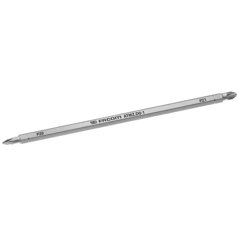 ATMZ.D0-1 - Grot dwustronny 1/4" do śrub Pozidriv®, PZ0 - PZ1, 175 mm