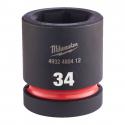 4932480412 - 1" SHOCKWAVE™ hex impact socket, short, metric, 34 mm