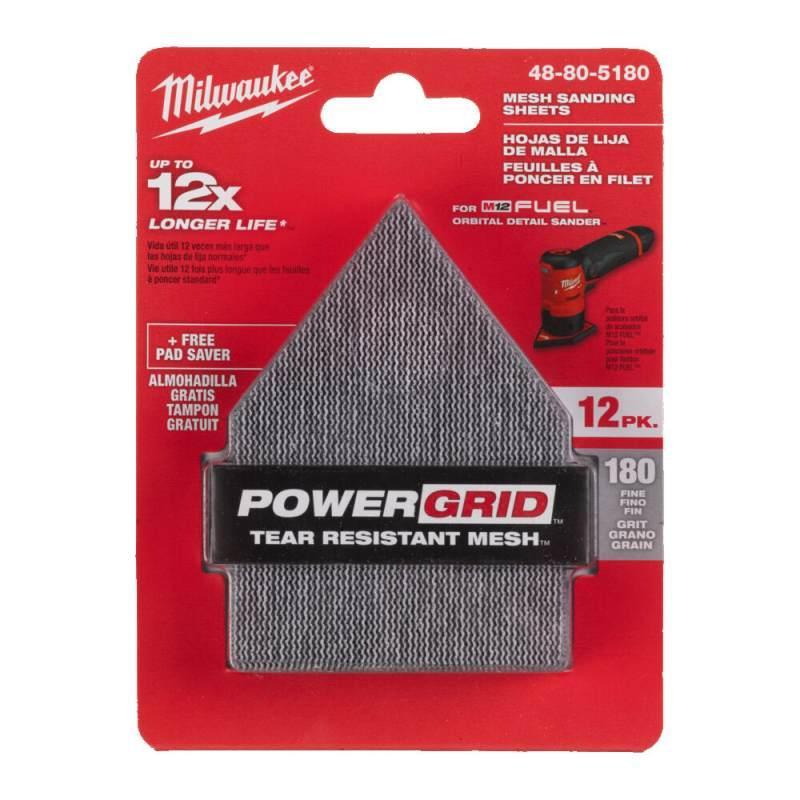 48805180 - Siatka ścierna do M12 FDSS, 67 x 92 mm, gr. 180, z podkładem zabezpieczającym (12 szt.)