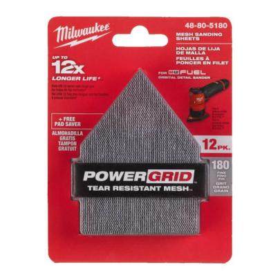 48805180 - Siatka ścierna do M12 FDSS, 67 x 92 mm, gr. 180, z podkładem zabezpieczającym (12 szt.)