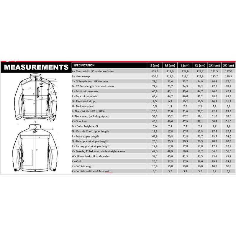 M12 HJ BL5-0 (2XL) - Kurtka podgrzewana męska premium, M12™ Li-ion 12 V, rozmiar 2XL, czarna