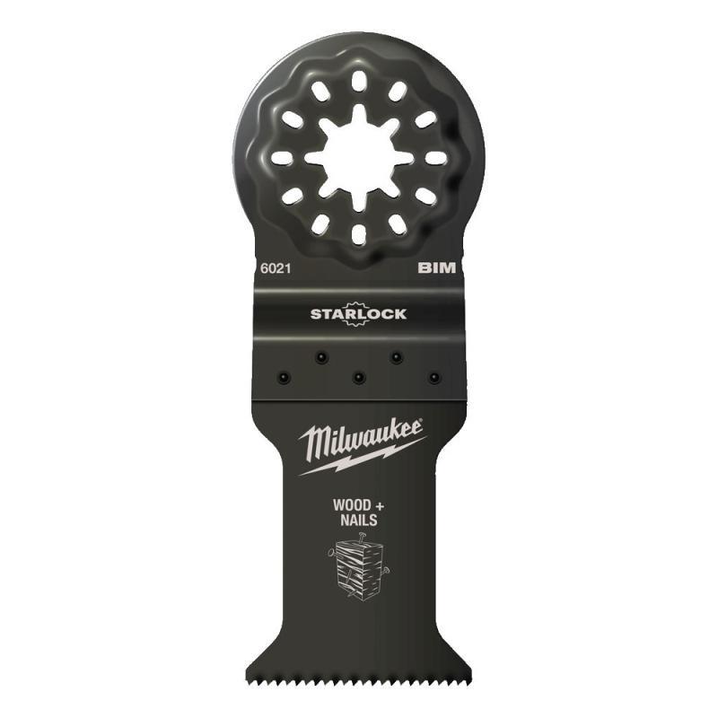 48906521 - Brzeszczot bimetalowy do Multitoola do cięcia wgłębnego drewna z gwoździami, 35 x 42 mm (50 szt.)