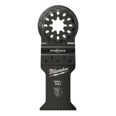 48906521 - Brzeszczot bimetalowy do Multitoola do cięcia wgłębnego drewna z gwoździami, 35 x 42 mm (50 szt.)
