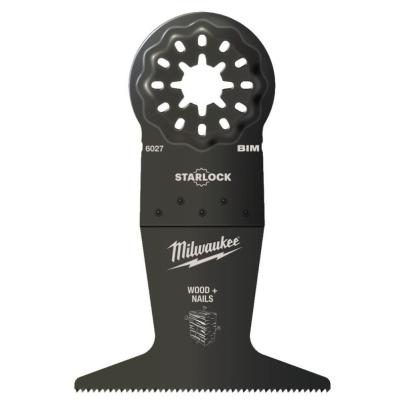 48906527 - Brzeszczot bimetalowy do Multitoola do cięcia wgłębnego drewna z gwoździami, 65 x 42 mm (50 szt.)