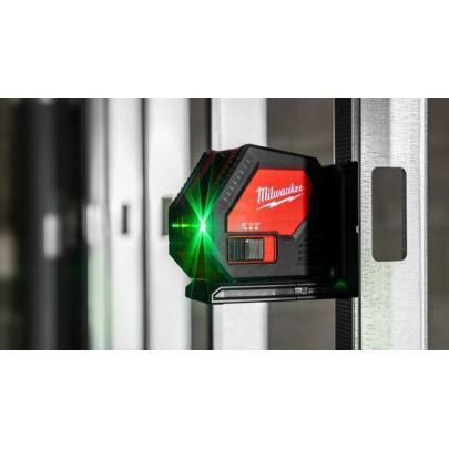 CLL-C - Alkaliczny laser krzyżowy z zieloną wiązką, 4 x AA, w walizce