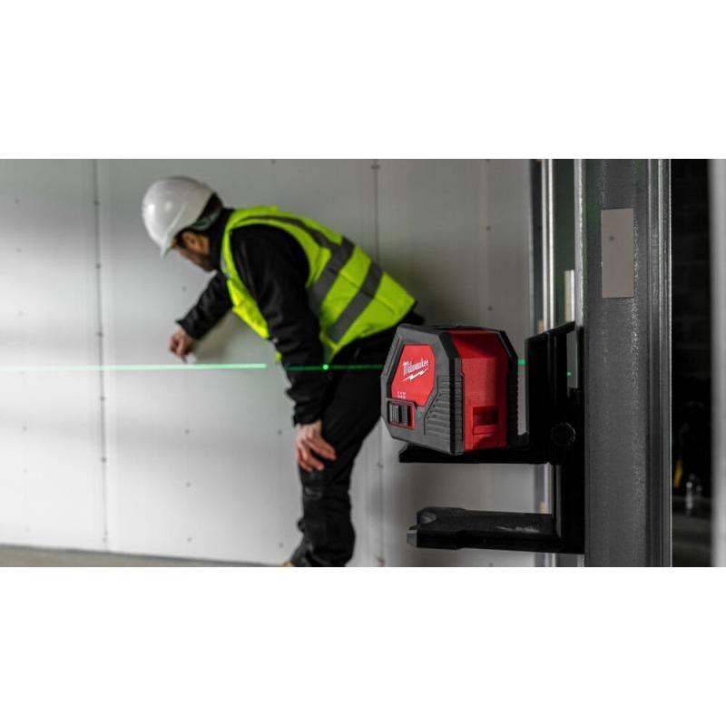 CLL-C - Alkaliczny laser krzyżowy z zieloną wiązką, 4 x AA, w walizce