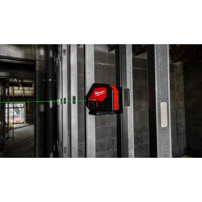 CLL-C - Alkaliczny laser krzyżowy z zieloną wiązką, 4 x AA, w walizce