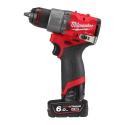 M12 FPD2-602X - Sub compact percussion drill 12 V, 6.0 Ah, FUEL™, in case, with 2 batteries and charger, 4933479870