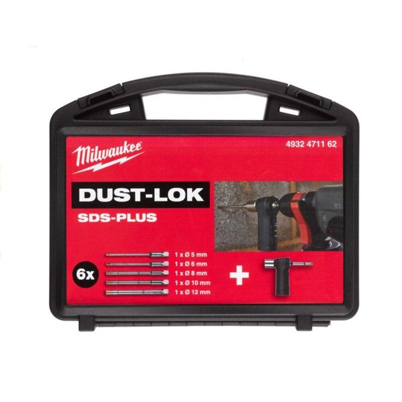 4932471162 - Zestaw wierteł SDS-Plus 4-ostrzowych z odpylaniem Ø 6/8x146 mm, Ø 10x146 mm + uchwyt (7 szt.)