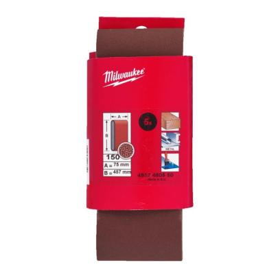 4932480550 - Taśma ścierna do M18 FBTS75, 75 x 457 mm, gr. 150 (5 szt.)