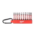 4932480941 - Shockwave impact bit set for screws Phillips, Pozidriv and Torx, PH2, PZ2, TX15 - TX40 (10 pcs) + carabiner