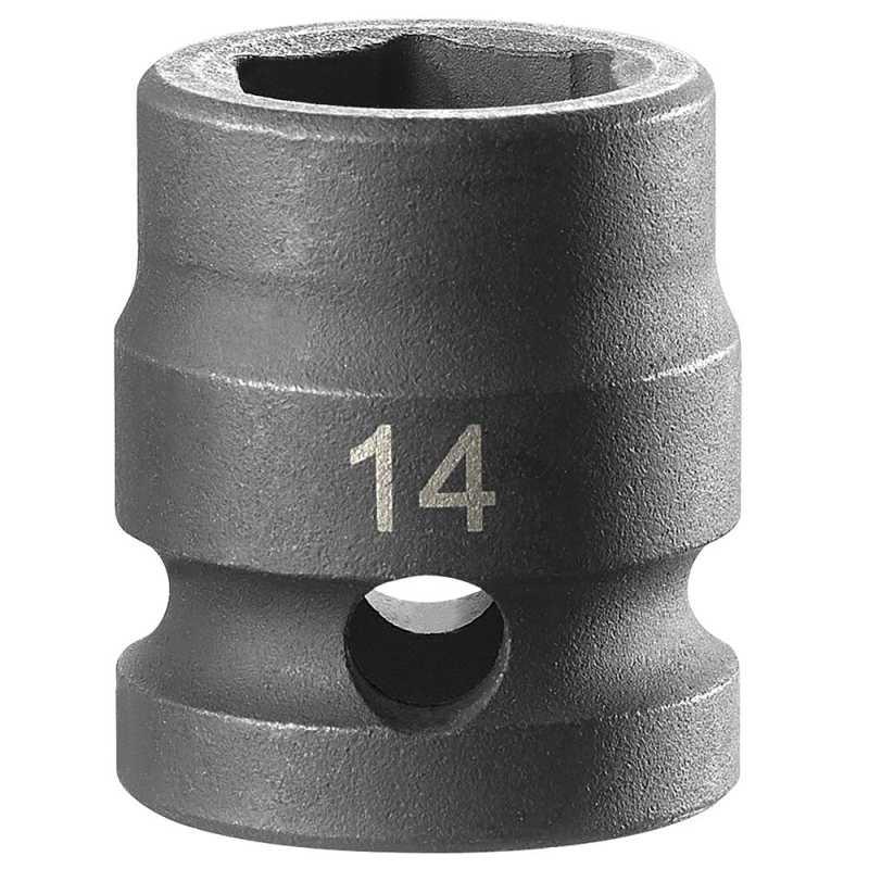 NSS.14A - 1/2" 6-point impact sockets, short, metric, 14 mm