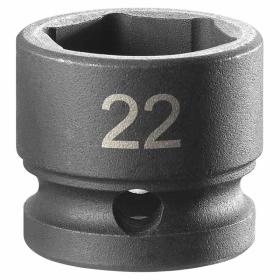 NSS.22A - Nasadka udarowa 1/2" 6-kątna, krótka, metryczna, 22 mm