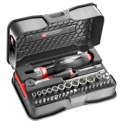 R.161-6ATCL3PB - Zestaw nasadek 1/4" 6-kątnych w kasecie, 5,5 mm - 13 mm i końcówki do dokręcania (38 szt.)