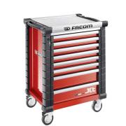 JET.9M3-250 - Roller cabinet with equipment, 18 modules, red