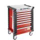 JET.9M3-250 - Roller cabinet with equipment, 18 modules, red
