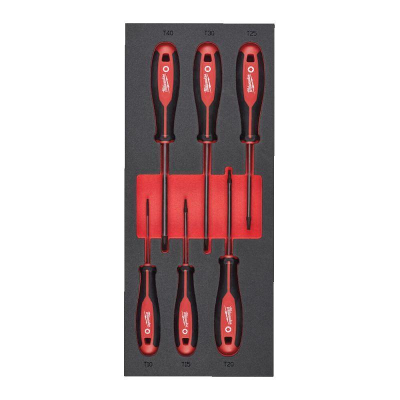 4932492392 - Moduł wkrętaków do śrub Torx, T10 - T40 (6 szt.), wkładka piankowa