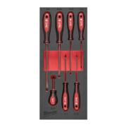 4932492395 - Moduł wkrętaków do śrub z rowkiem, 3 - 8 mm (7 szt.), wkładka piankowa