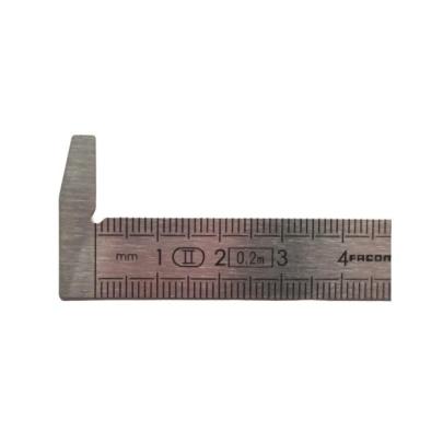 DELA.1052.02 - Linijka ze stali nierdzewnej ze stopką, 200 mm