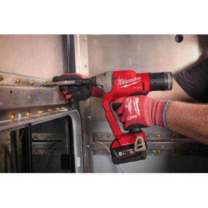 M18 ONEFLT-502X - Lockbolt tool 18 V, 5.0 Ah, FUEL™, ONE-KEY™, in case, with 2 batteries and charger
