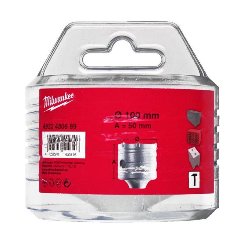 4932480689 - Koronka rdzeniowa do betonu SDS-Plus TCT, 50 x 100 mm