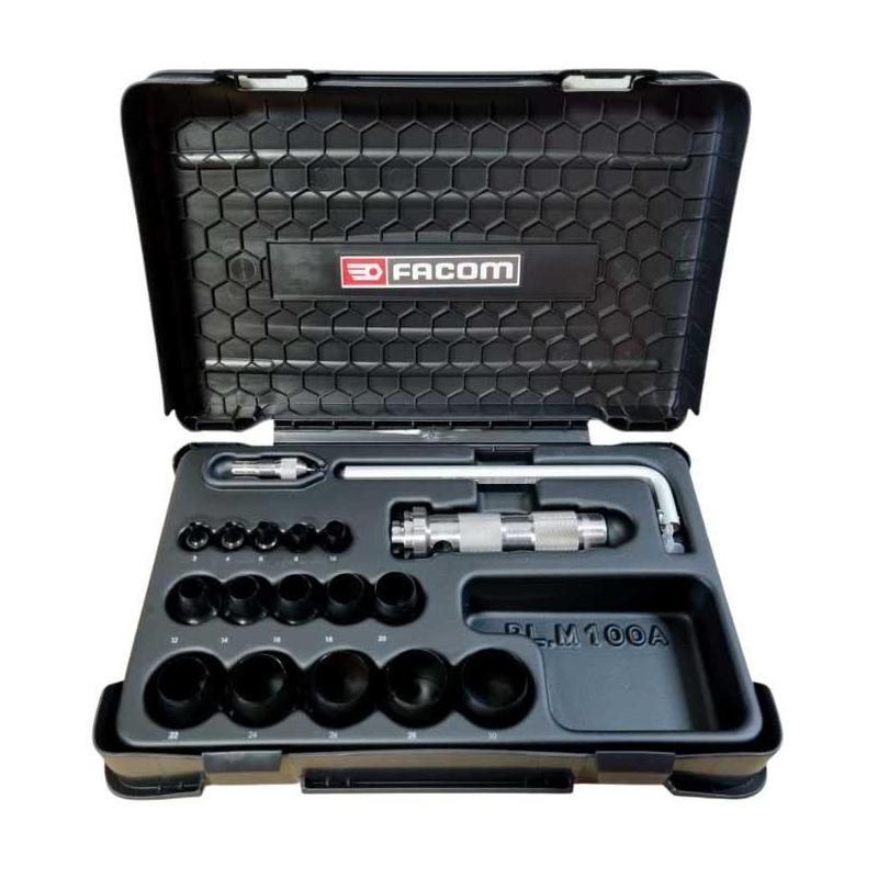 245.J1 - zestaw do wykonywania uszczelek okrągłych, wycinaki 3 - 30 mm, cyrkiel 56 - 330 mm