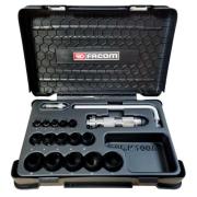 245.J1 - zestaw do wykonywania uszczelek okrągłych, wycinaki 3 - 30 mm, cyrkiel 56 - 330 mm